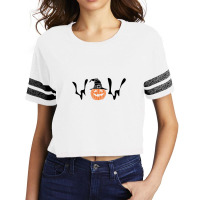 Wow Halloween Pumpkin Light Illustration Scorecard Crop Tee | Artistshot