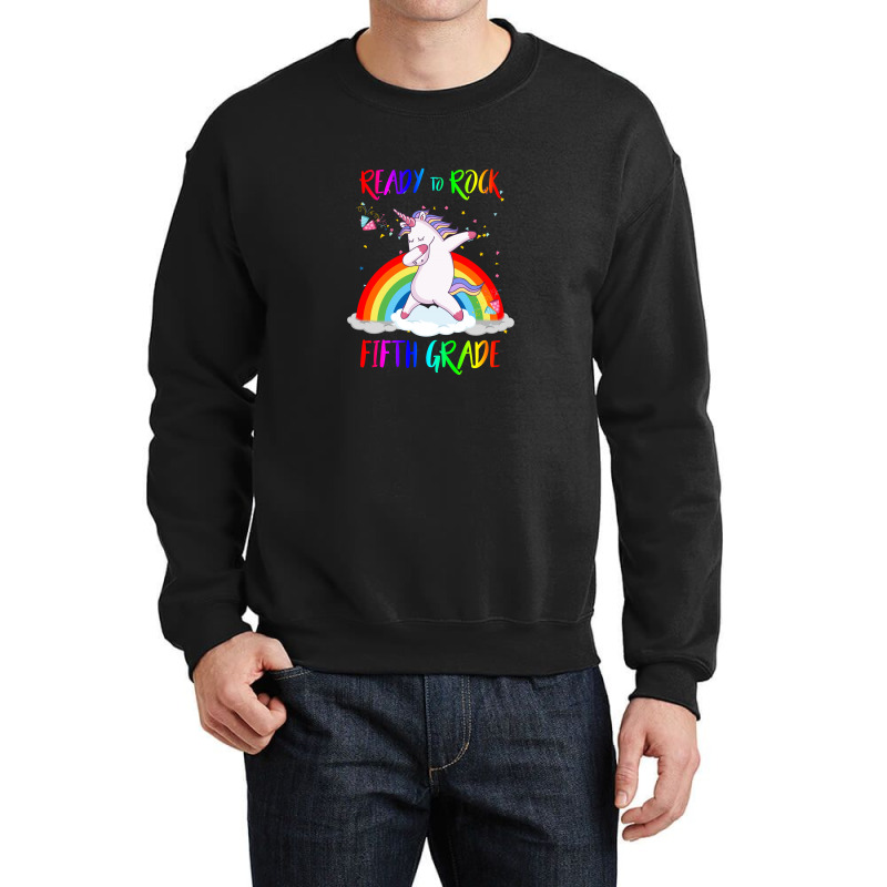 Ready To Rock Fifth Grade Crewneck Sweatshirt | Artistshot