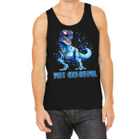 Type 1 Diabetes Awareness Ribbon T1d T Rex Dinosaur Boys Tank Top | Artistshot