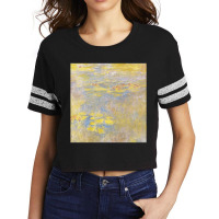 Yellow Sea Roses, Waterlilies, Claude Monet Painting, Yellow Sea Roses Scorecard Crop Tee | Artistshot