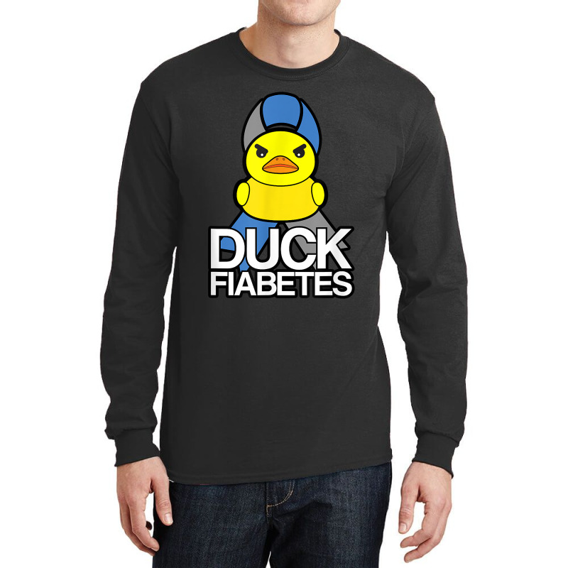 Type 1 Diabetes Duck Fiabetes T1d Awareness Long Sleeve Shirts | Artistshot