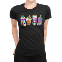 Funny Mexican Coffee Cups Calavera Dia De Muertos Halloween Tank Top Ladies Fitted T-shirt | Artistshot