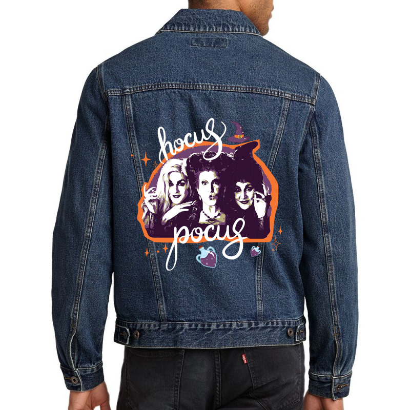 Hocus Pocus Colour Men Denim Jacket by laurynvanhoose | Artistshot