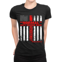 Normal Isn't Coming Back But Jesus Is Revelation 14 Costume T-shirt Ladies Fitted T-shirt | Artistshot