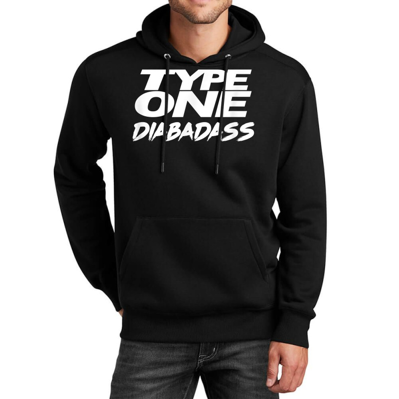 Type One Diabadass World Diabetes Day 14 Nov Blue Circle Unisex Hoodie | Artistshot