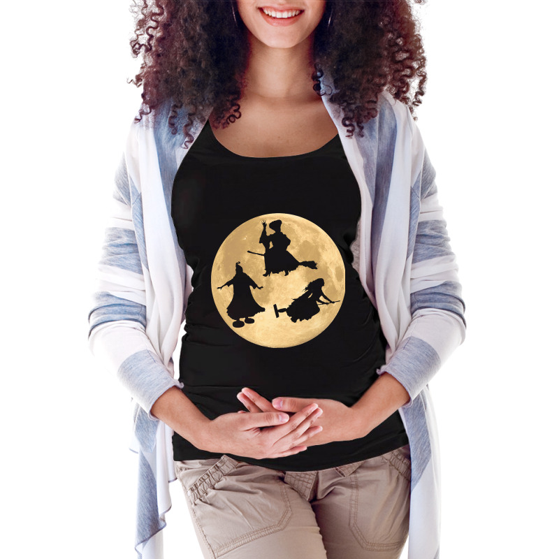 Hocus Pocus Moon Maternity Scoop Neck T-shirt by laurynvanhoose | Artistshot