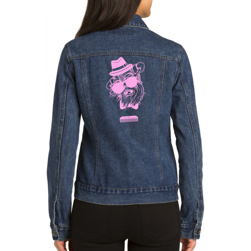 Comb Skull New Ladies Denim Jacket by liodraart | Artistshot