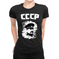 J Stalin Soviet Ussr History Moscow Red Army Russian Cccp T Shirt Ladies Fitted T-shirt | Artistshot