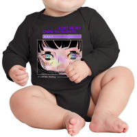 Vaporwave Anime, Vaporwave, Anime, The Vaporwave Anime, Vaporwave Anim Long Sleeve Baby Bodysuit | Artistshot