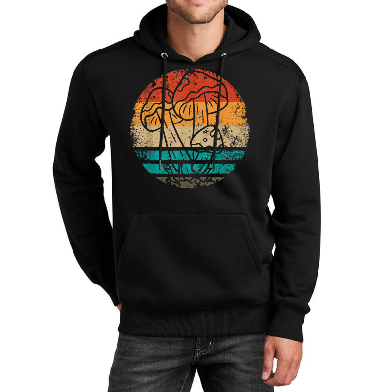 Vintage Mushroom Hunter Foraging, Forager Retro Mushroom Unisex Hoodie | Artistshot