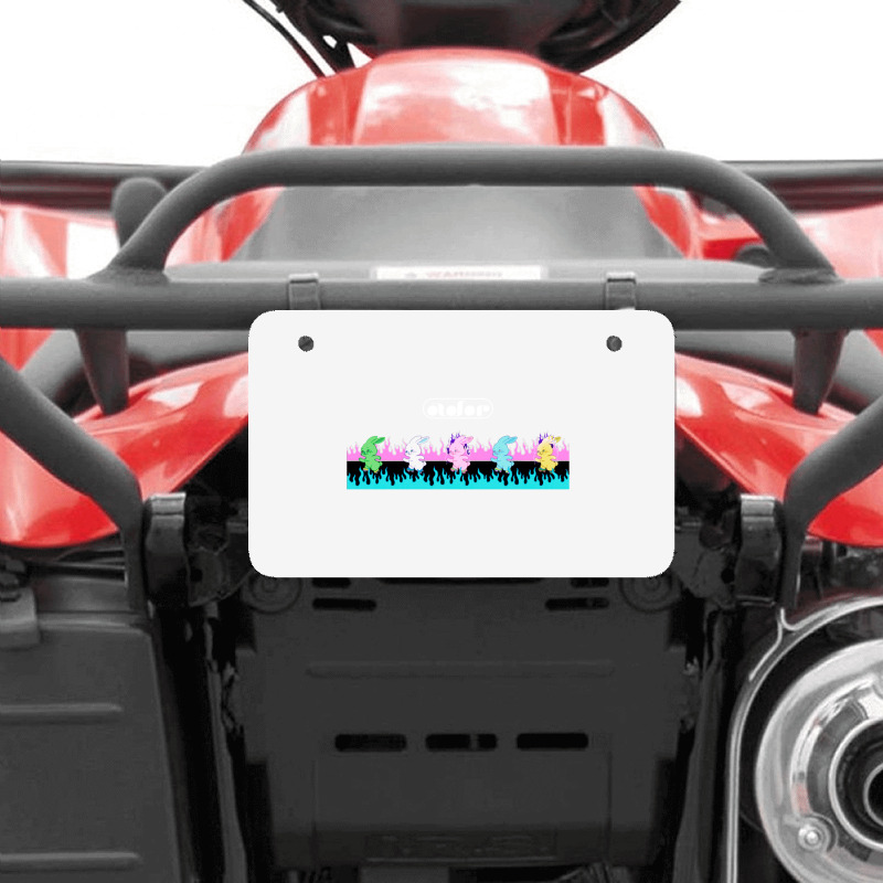 Newjeans Bunnies  Amp  Flames Atv License Plate | Artistshot