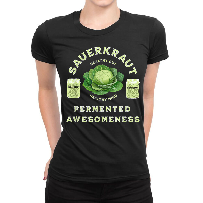 Fermented Sauerkraut Ladies Fitted T-Shirt by Markets | Artistshot