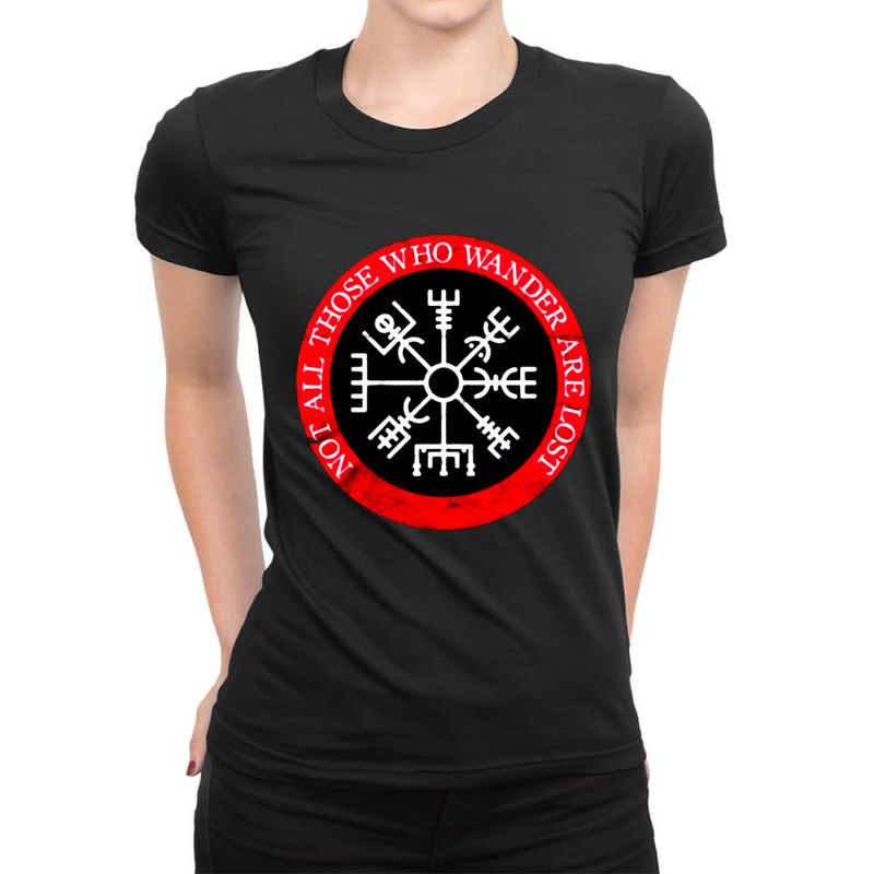 Viking Compass, Norse Mythology Vegvisir, Viking, Compass, The Viking  Ladies Fitted T-Shirt by cm-arts | Artistshot