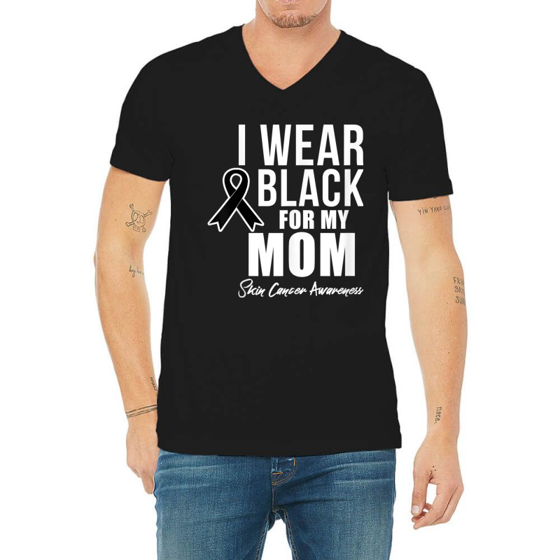 Skin Cancer Awareness Shirt Skin Cancer Shirt Mom V-neck Tee | Artistshot