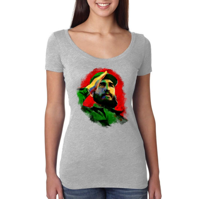 Fidel Castro Pullover Hoodie Women's Triblend Scoop T-shirt by cm-arts | Artistshot