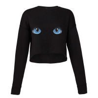 Hypnotic Eyes Cropped Sweater | Artistshot