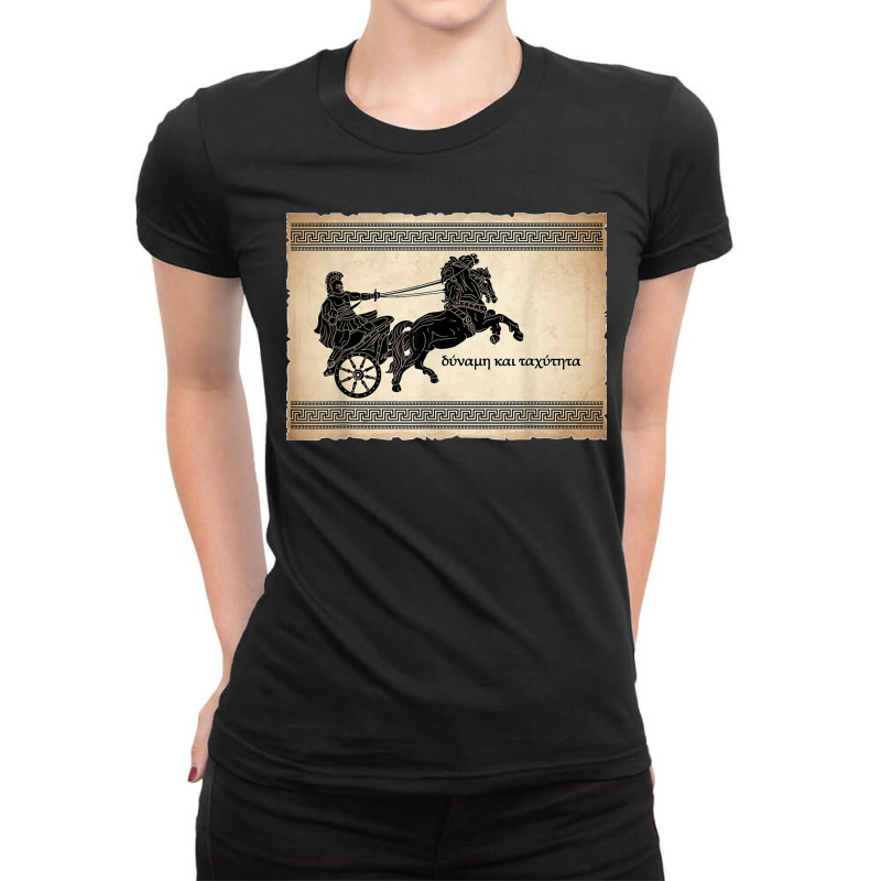 Greek Language Mythology Ancient Greece Ladies Fitted T-Shirt by LaDonnaOesterle | Artistshot