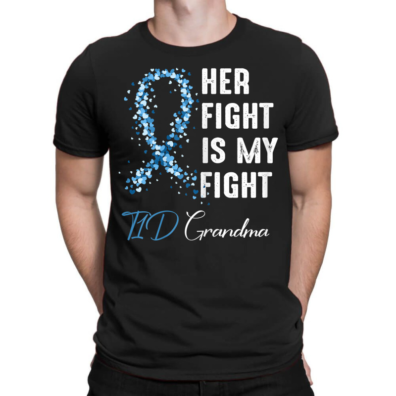 Womens Her Fight Is My Fight T1d Grandma Type 1 Diabetes Awareness T-shirt | Artistshot