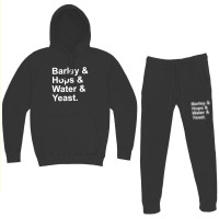 Barley, Hops, Water, Yeast Hoodie & Jogger Set | Artistshot