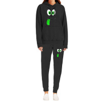 Cute Monster Face Green Tongue Easy Halloween Costume Hoodie & Jogger Set | Artistshot