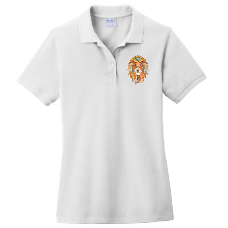 Lion Ladies Polo Shirt by SamKal | Artistshot