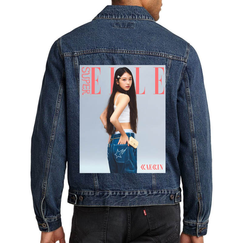 Newjeans Haerin X Elle Men Denim Jacket | Artistshot