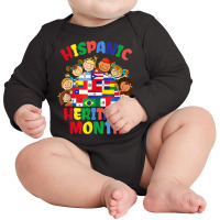 Hispanic Heritage Month Latin American Flag Kids Long Sleeve Baby Bodysuit | Artistshot