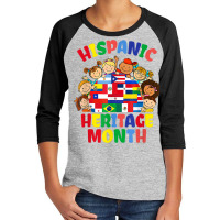 Hispanic Heritage Month Latin American Flag Kids Youth 3/4 Sleeve | Artistshot