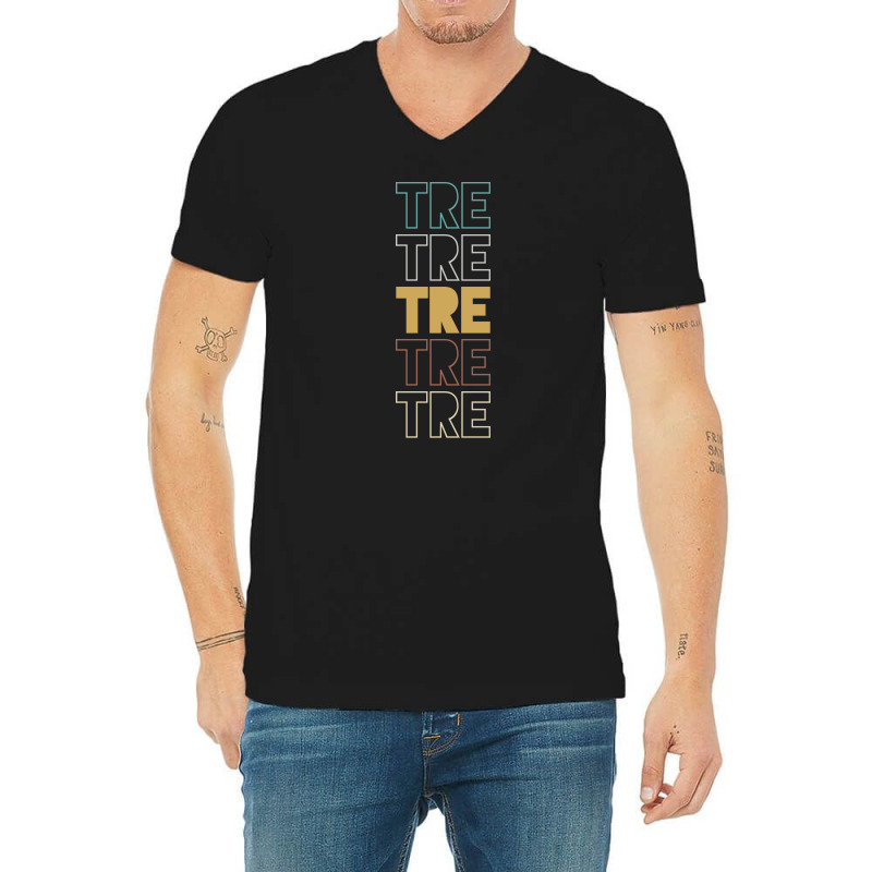 Tre Tre Tre Tre Tre V-neck Tee | Artistshot