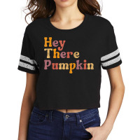 Hey There Pumpkin Autumn Fall Thanksgiving Holiday Season Scorecard Crop Tee | Artistshot