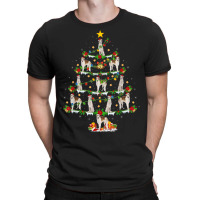 Borzoi Dog Lover Xmas Lights Borzoi Christmas Tree T-shirt | Artistshot