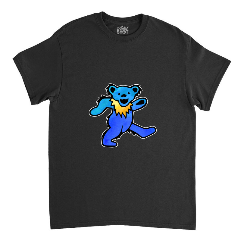 Blue Grateful Dancing Hippie Classic Rock Dead Bear Classic T-shirt | Artistshot