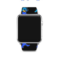 Blue Grateful Dancing Hippie Classic Rock Dead Bear Apple Watch Band | Artistshot