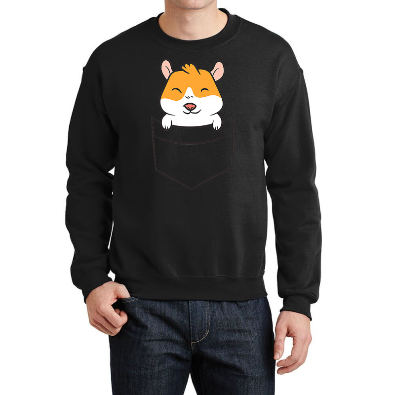 Guinea Pig In A Pocket Cute Pocket Guinea Pig Crewneck Sweatshirt | Artistshot