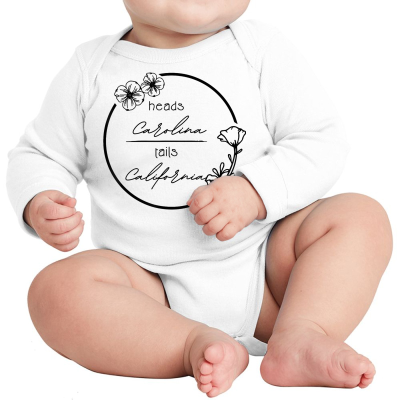 Heads Carolina Tail California Western Summer Beach Paradise T Shirt Long Sleeve Baby Bodysuit by cm-arts | Artistshot