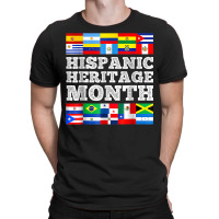 Hispanic Heritage Month Latin American Countries Flags T-shirt | Artistshot