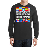 Hispanic Heritage Month Latin American Countries Flags Long Sleeve Shirts | Artistshot