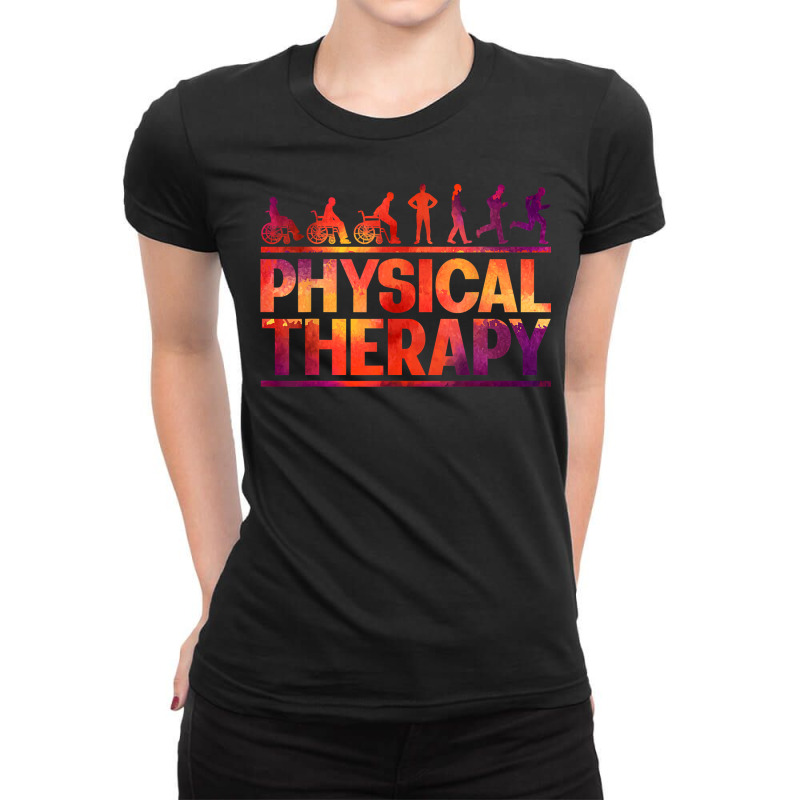 Physical Therapy Gait Analyzing Physiotherapy Pt Rehab Gift T Shirt Ladies Fitted T-Shirt by cm-arts | Artistshot