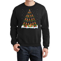 Funny Violin Christmas Tree Lights Santa Violin Xmas Crewneck Sweatshirt | Artistshot