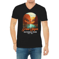 Grand Canyon Arizona Us National Park Funny Hiking Mountains V-neck Tee | Artistshot