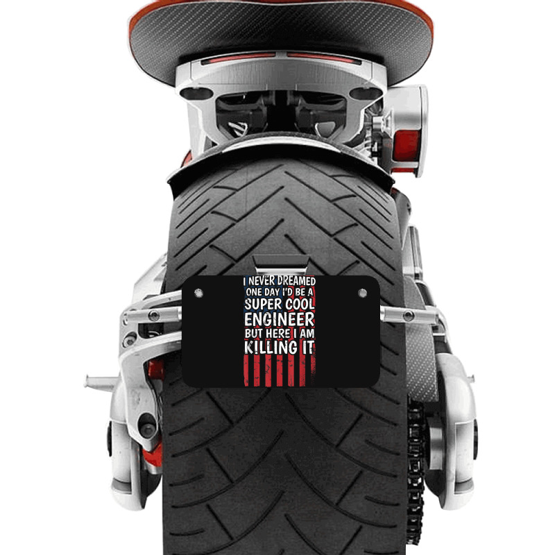 Engineering Degreed Engineer Motorcycle License Plate | Artistshot