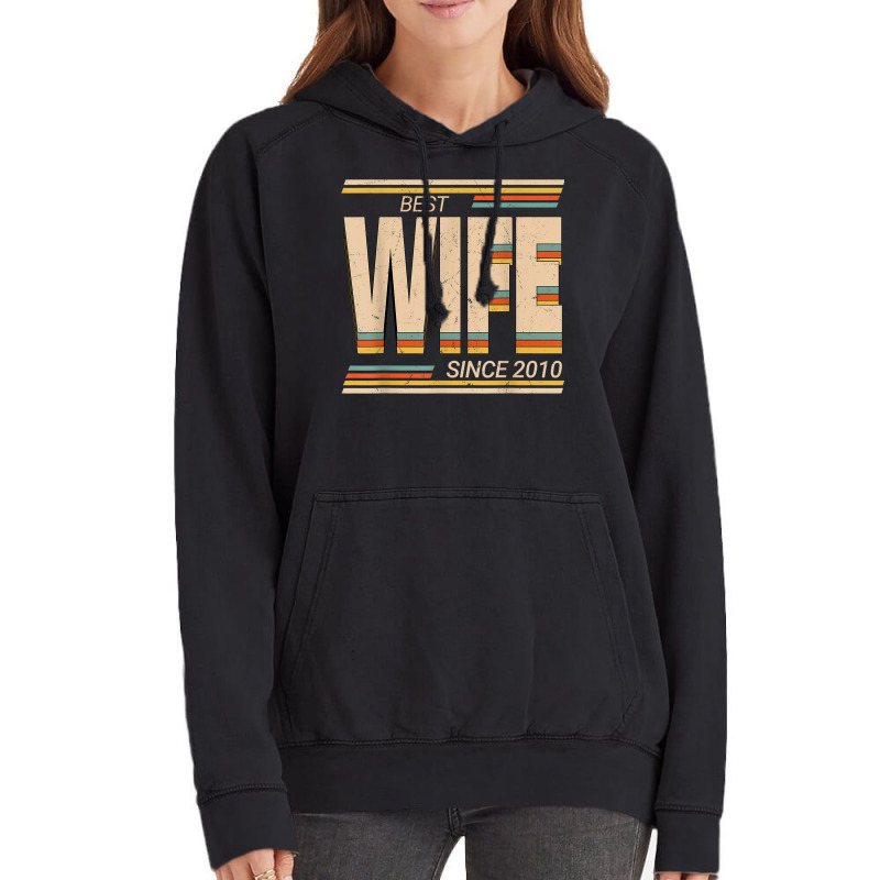 Best Wife 2010 13th Wedding Anniversary Wedding Marriage Vintage Hoodie | Artistshot