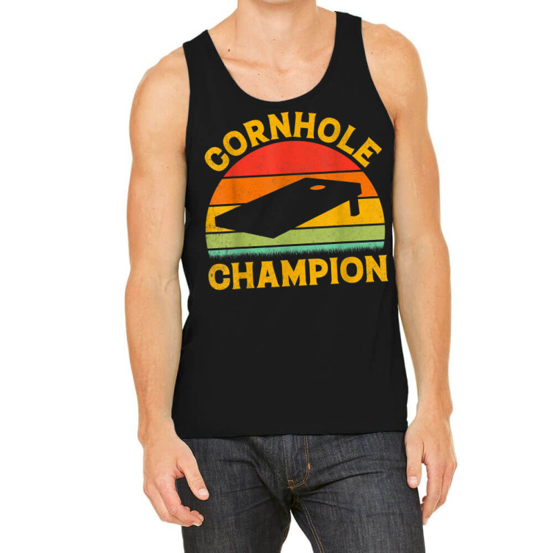 Cornhole Champion Funny Cornhole Player Team Mens Women Tank Top | Artistshot