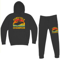 Cornhole Champion Funny Cornhole Player Team Mens Women Hoodie & Jogger Set | Artistshot