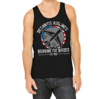 Desan Tisair Lines Distress Flag Bringing The Border To You Tank Top | Artistshot