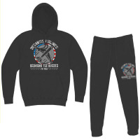 Desan Tisair Lines Distress Flag Bringing The Border To You Hoodie & Jogger Set | Artistshot