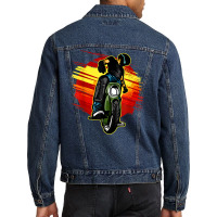 Cool Electric Unicycle Drivers Men Denim Jacket | Artistshot