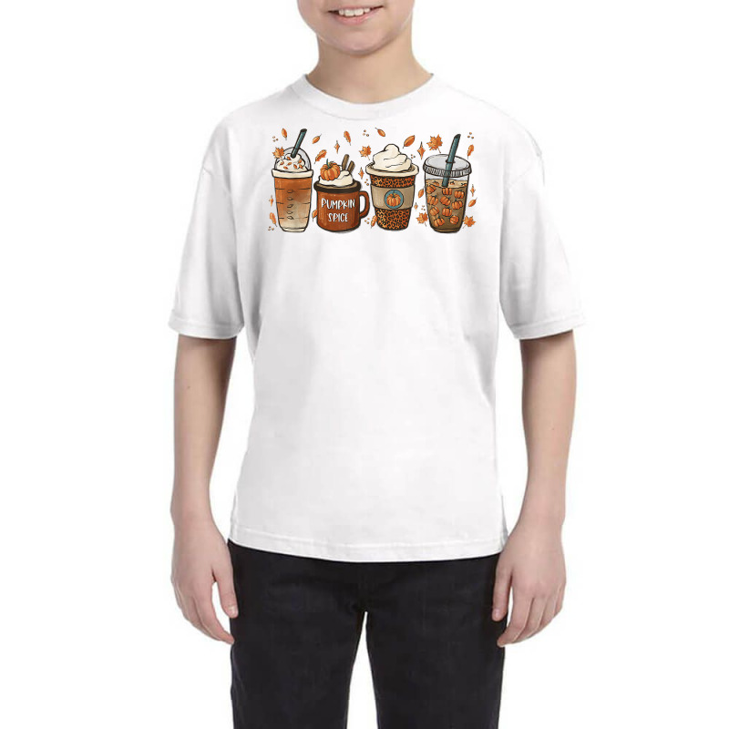 Halloween Coffee Pumpkin Latte Spice Coffee Love Fall Season T Shirt Youth Tee by cm-arts | Artistshot