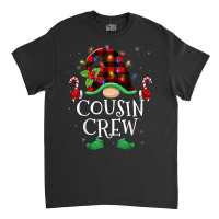 Cousin Crew Gnome Buffalo Plaid Family Christmas Pajama Classic T-shirt | Artistshot