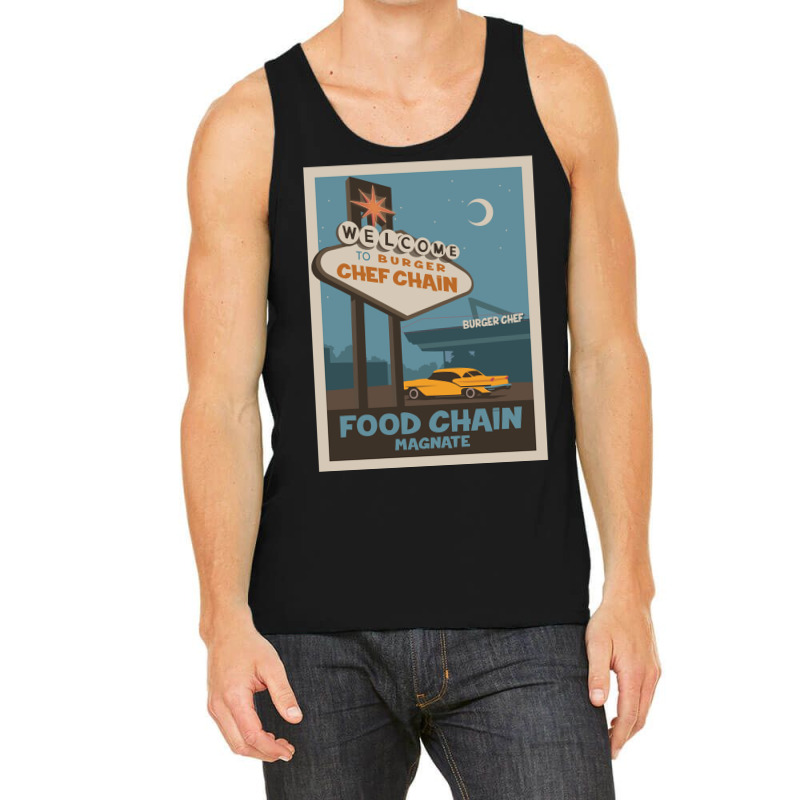 Food Chain Magnate Board Game Minimalist Travel Poster Style Gaming Ar Tank Top by cm-arts | Artistshot